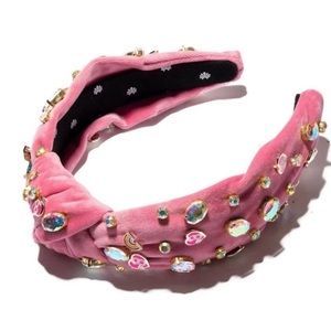 LELE SADOUGHI X BARBIE NWT HEADBAND LIMITED EDITION PINK HEART CRYSTAL & RAINBOW